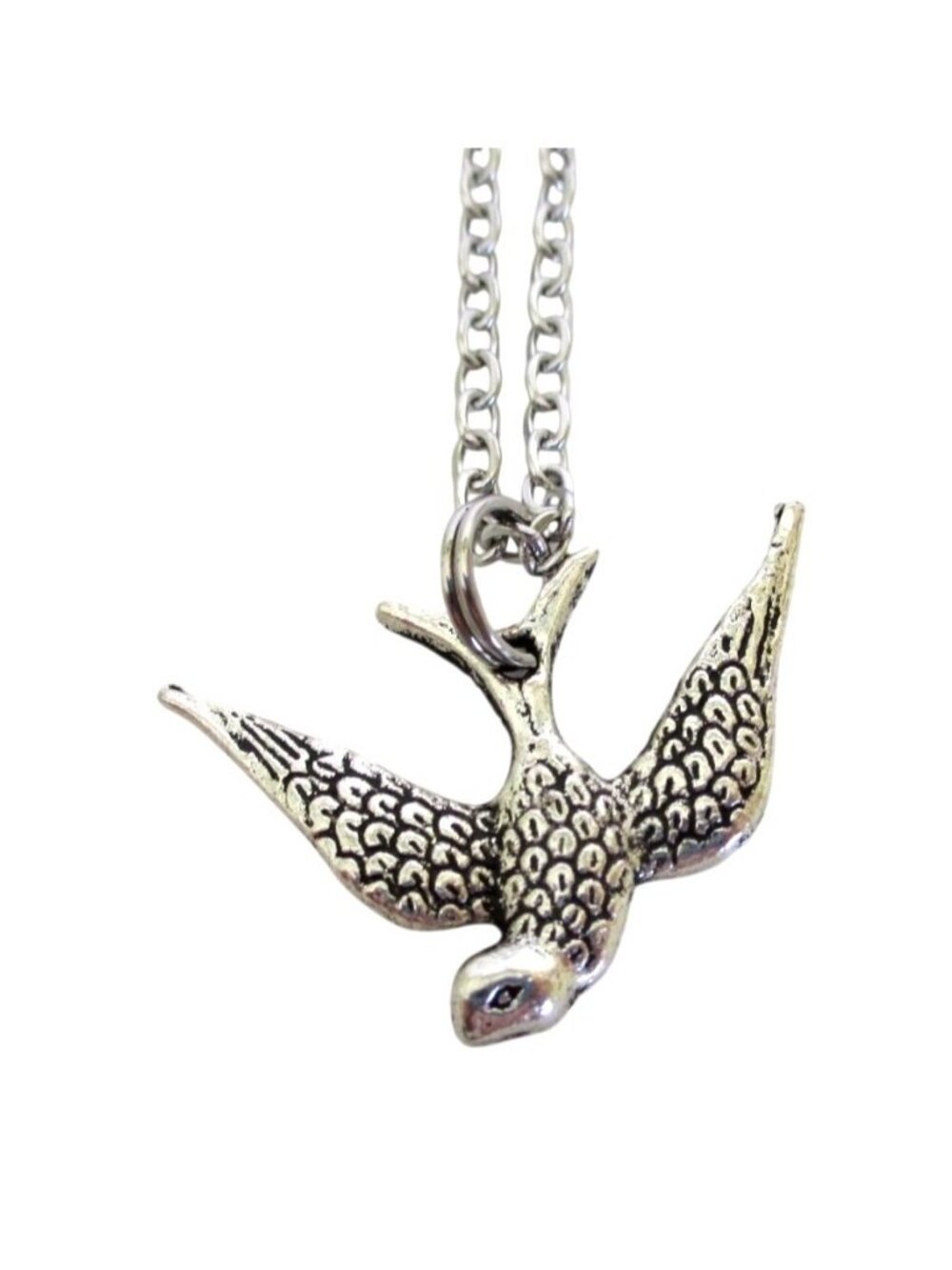 New Swallow Bird Pendant Necklace On 18" Stainless Chain Nature Bird Gift